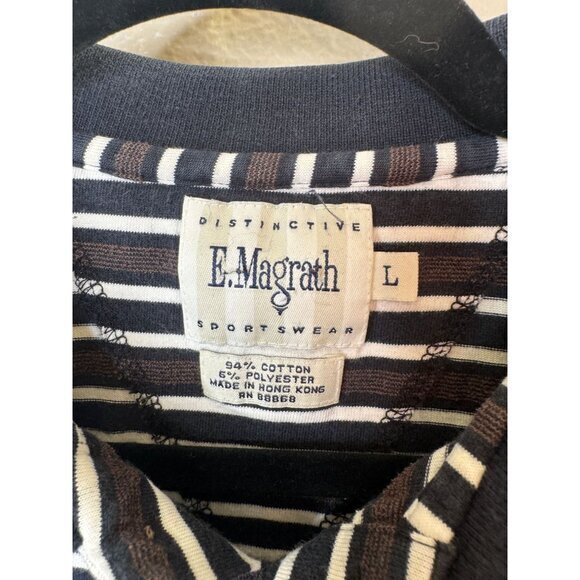 Distinctive E. Magrath Men's Blue Polo Size L short sleeve collared golf shirt - Picture 7 of 7